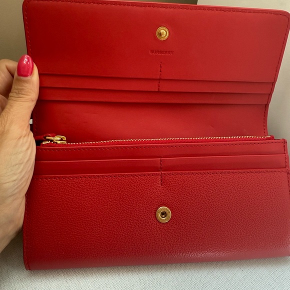 Burberry Vibrant Red Wallet